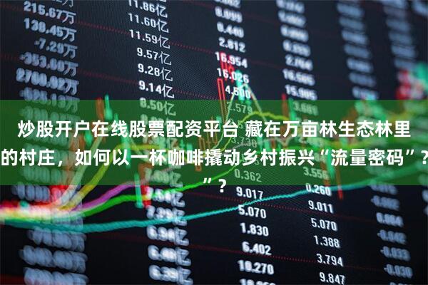 炒股开户在线股票配资平台 藏在万亩林生态林里的村庄，如何以一杯咖啡撬动乡村振兴“流量密码”？